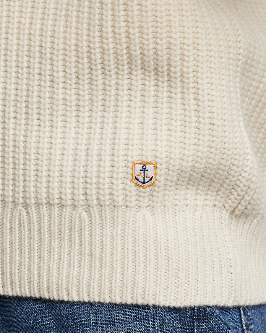 Hombres | Jerséis y prendas de punto | Armor-lux | Pull Camionneur Wool Half Zip Nature