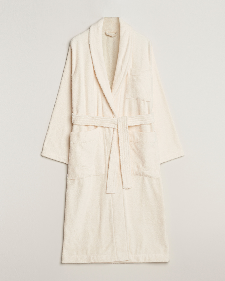 Hombres | Pijamas y batas | Tekla | Organic Terry Bathrobe Ivory