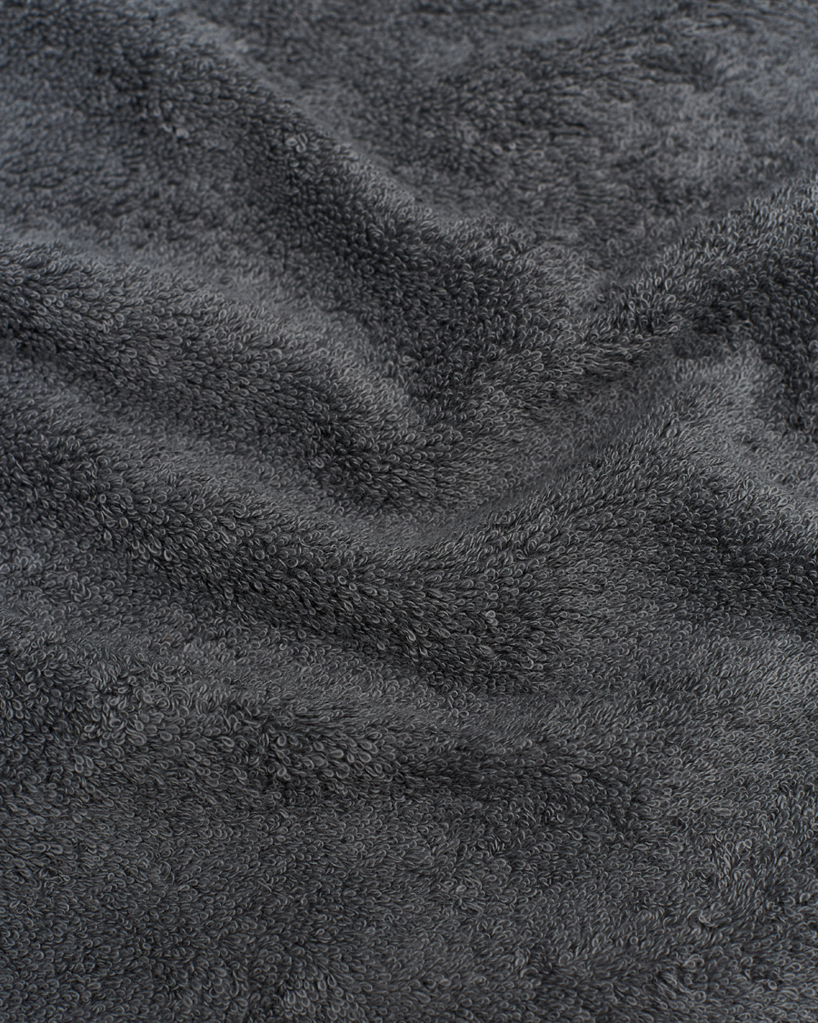 Hombres | Tekla Organic Terry Hand Towel Charcoal Grey | Tekla | Organic Terry Hand Towel Charcoal Grey