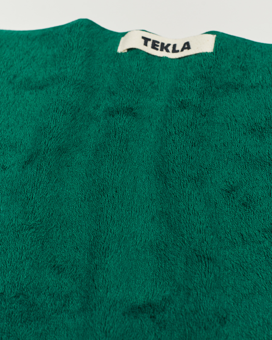 Hombres | Tekla Organic Terry Hand Towel Teal Green | Tekla | Organic Terry Hand Towel Teal Green