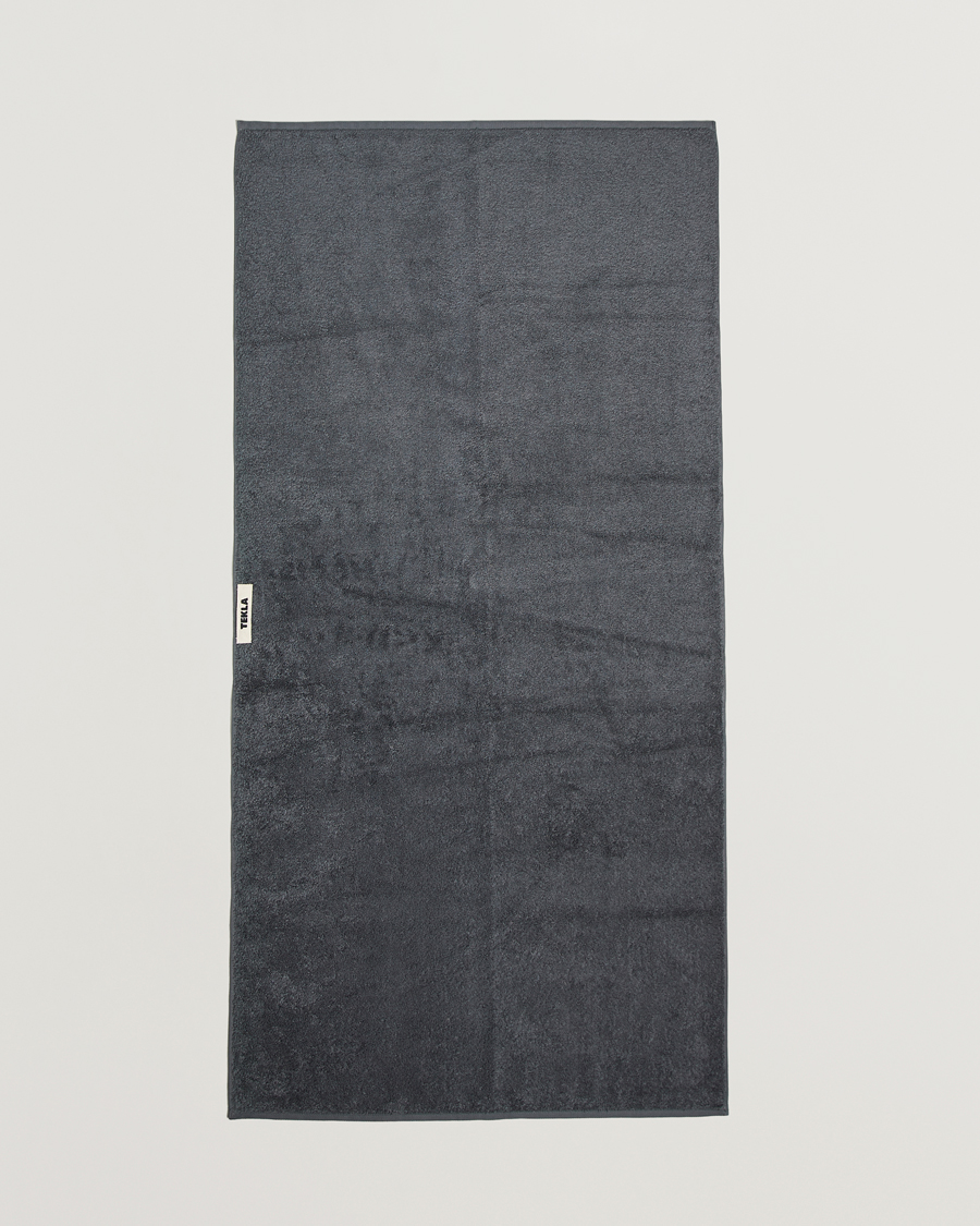 Men | Fabrics | Tekla | Organic Terry Bath Towel Charcoal Grey