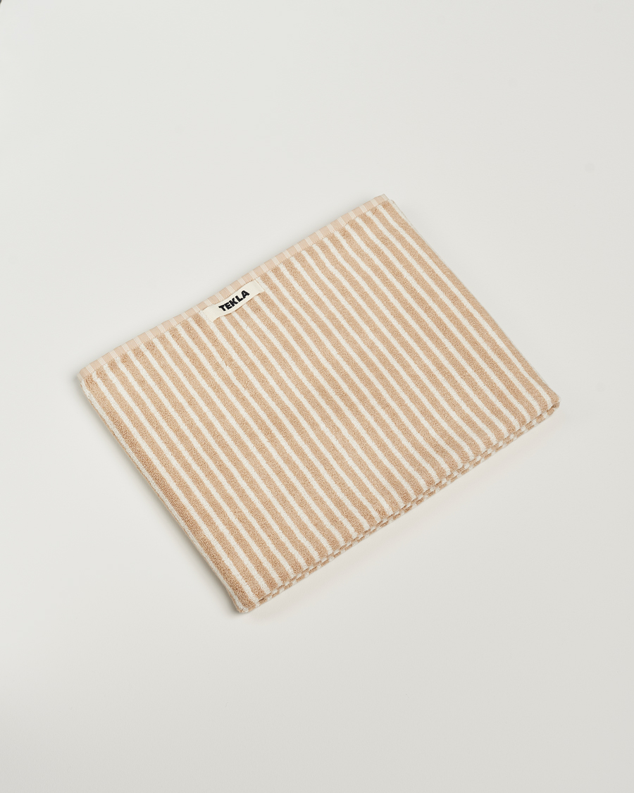 Hombres | Tekla Organic Terry Bath Towel Ivory Stripe | Tekla | Organic Terry Bath Towel Ivory Stripe