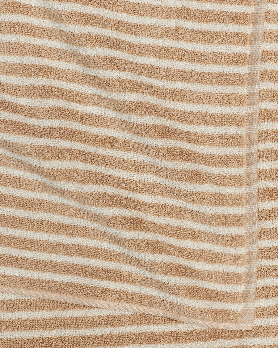 Hombres | Tekla Organic Terry Bath Towel Ivory Stripe | Tekla | Organic Terry Bath Towel Ivory Stripe