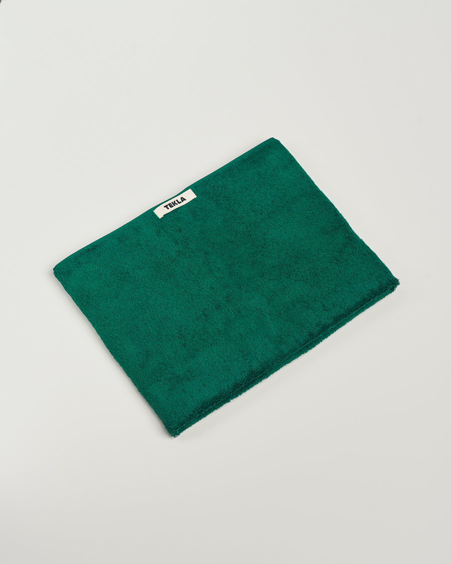 Hombres | Tekla Organic Terry Bath Towel Teal Green | Tekla | Organic Terry Bath Towel Teal Green