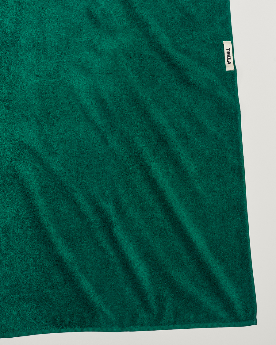 Hombres | Toallas | Tekla | Organic Terry Bath Towel Teal Green