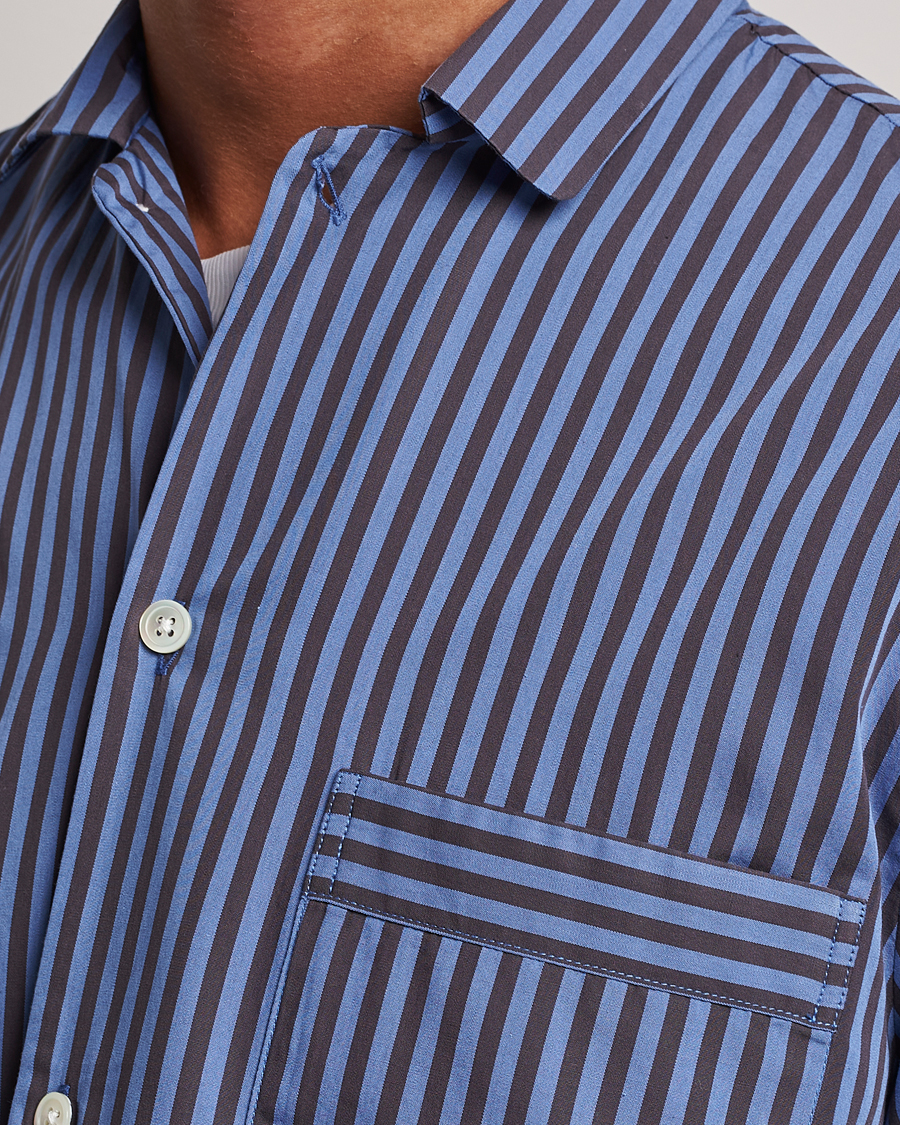 Hombres | Pijamas y batas | Tekla | Poplin Pyjama Shirt Verneuil Stripes
