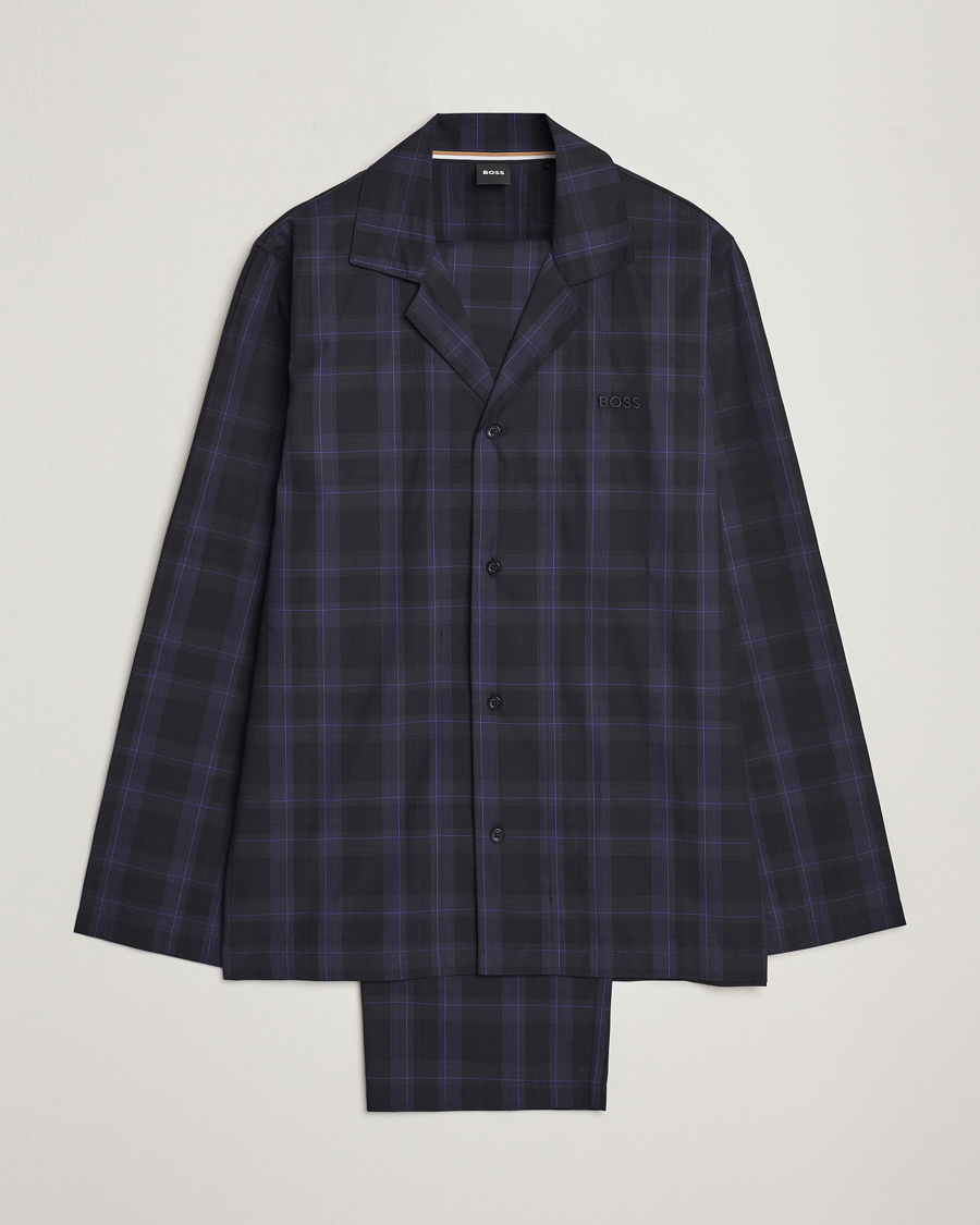 Hombres | Pijamas y batas | BOSS BLACK | Urban Checked Pyjama Set Blue Multi