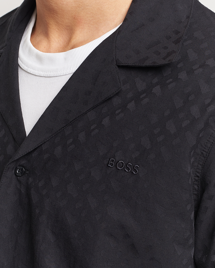 Hombres | Pijamas y batas | BOSS BLACK | Premium Monogram Pyjama Set Black