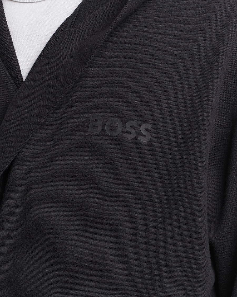 Hombres | Pijamas y batas | BOSS BLACK | Iconic Terry Robe Black