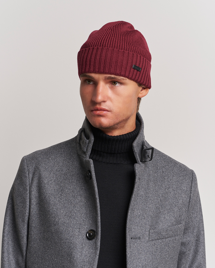 Hombres | BOSS BLACK Fati Beanie Dark Red | BOSS BLACK | Fati Beanie Dark Red