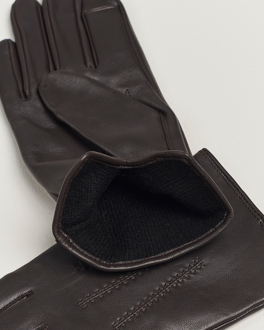 Hombres | BOSS BLACK Hainz Leather Gloves Medium Brown | BOSS BLACK | Hainz Leather Gloves Medium Brown