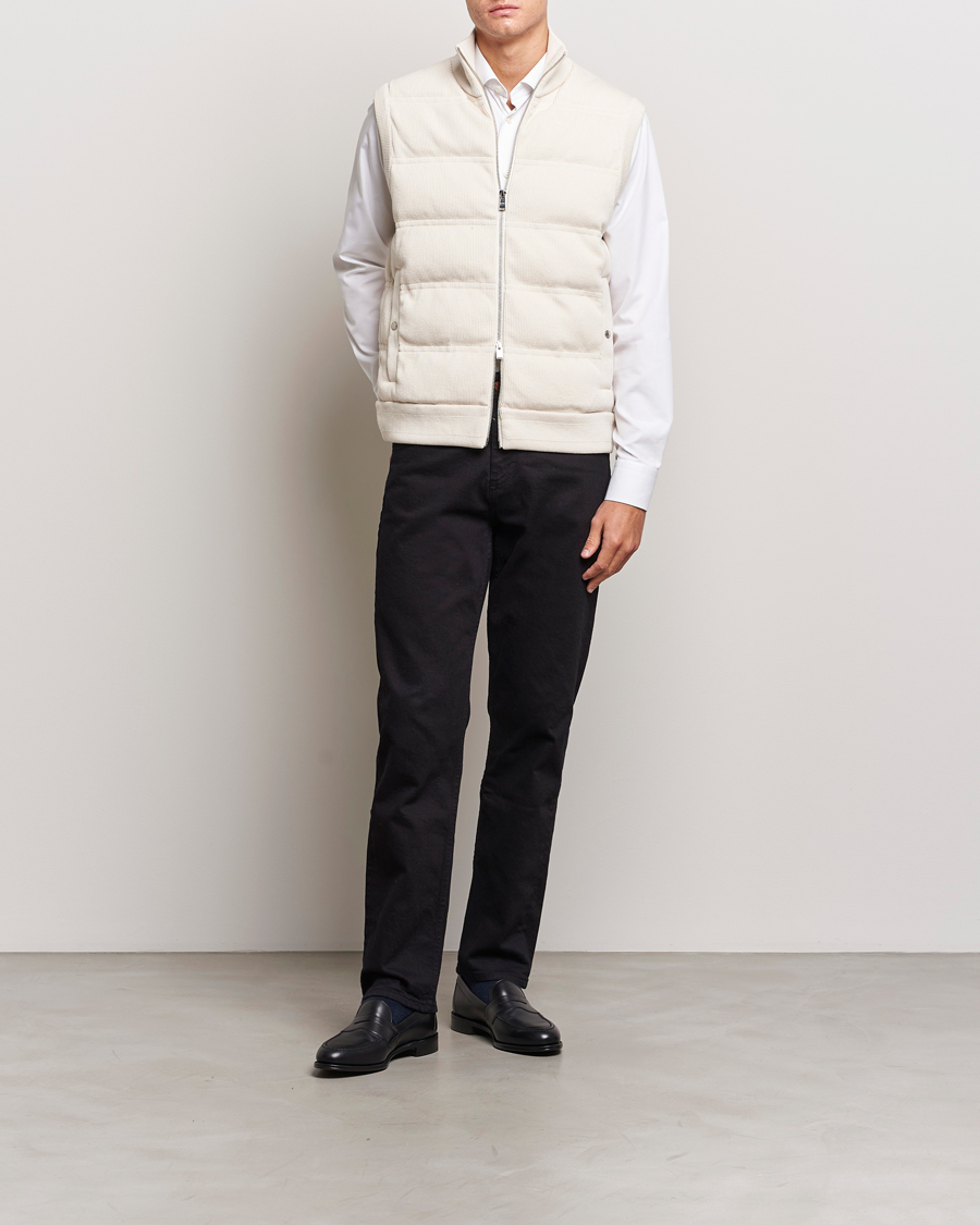 Hombres | Abrigos y chaquetas | BOSS BLACK | Mandolino Corduroy Vest Open White
