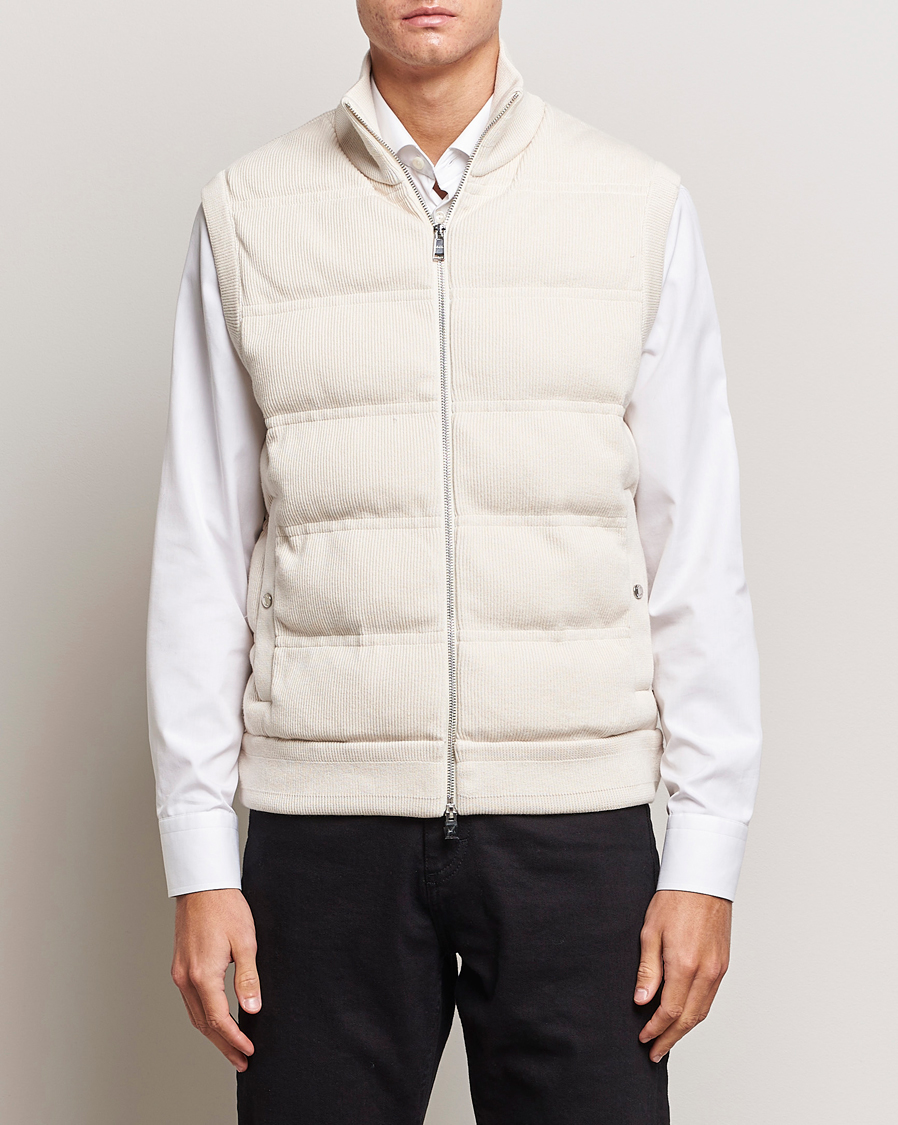 Hombres | Abrigos y chaquetas | BOSS BLACK | Mandolino Corduroy Vest Open White