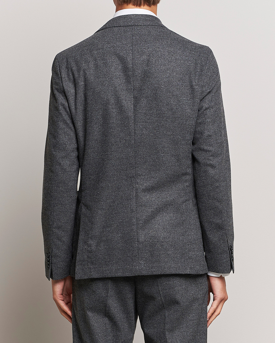 Hombres | Blazers | BOSS BLACK | Hanry Tech Flannel Blazer Dark Grey