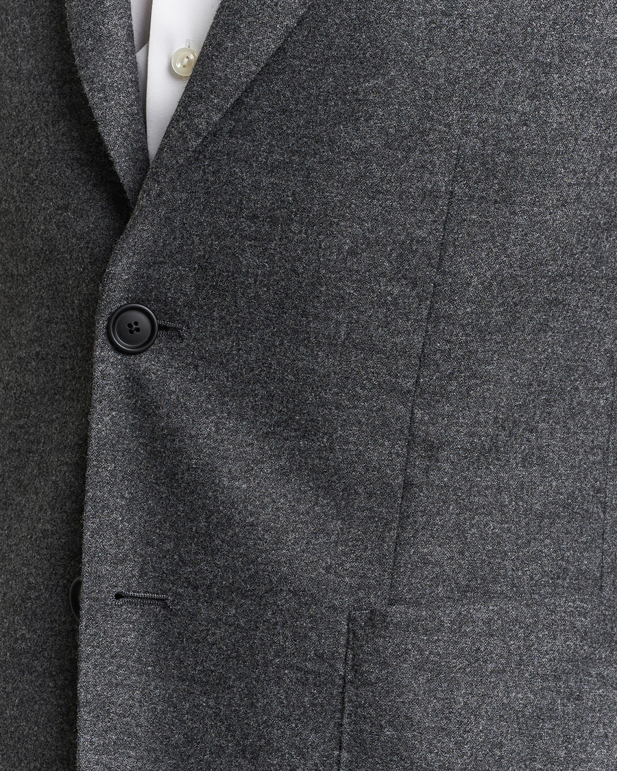 Hombres | Blazers | BOSS BLACK | Hanry Tech Flannel Blazer Dark Grey