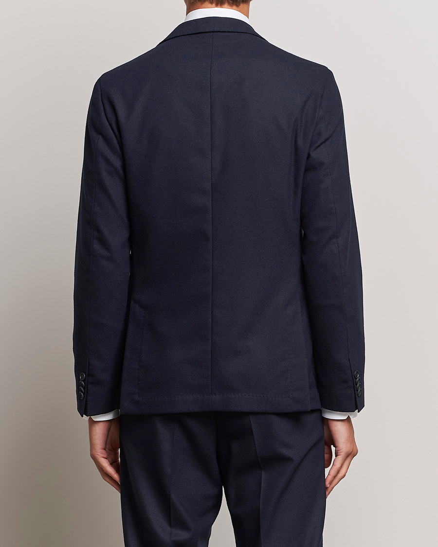 Hombres | Blazers | BOSS BLACK | Hanry Tech Flannel Blazer Dark Blue