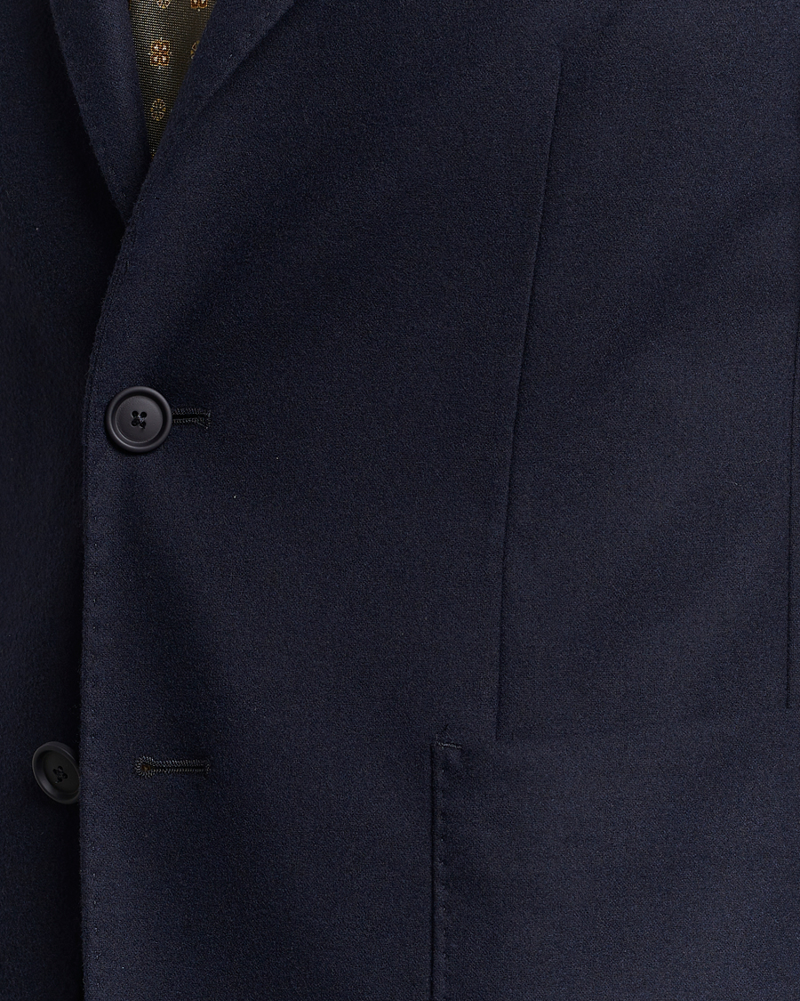 Hombres | Blazers | BOSS BLACK | Hanry Tech Flannel Blazer Dark Blue