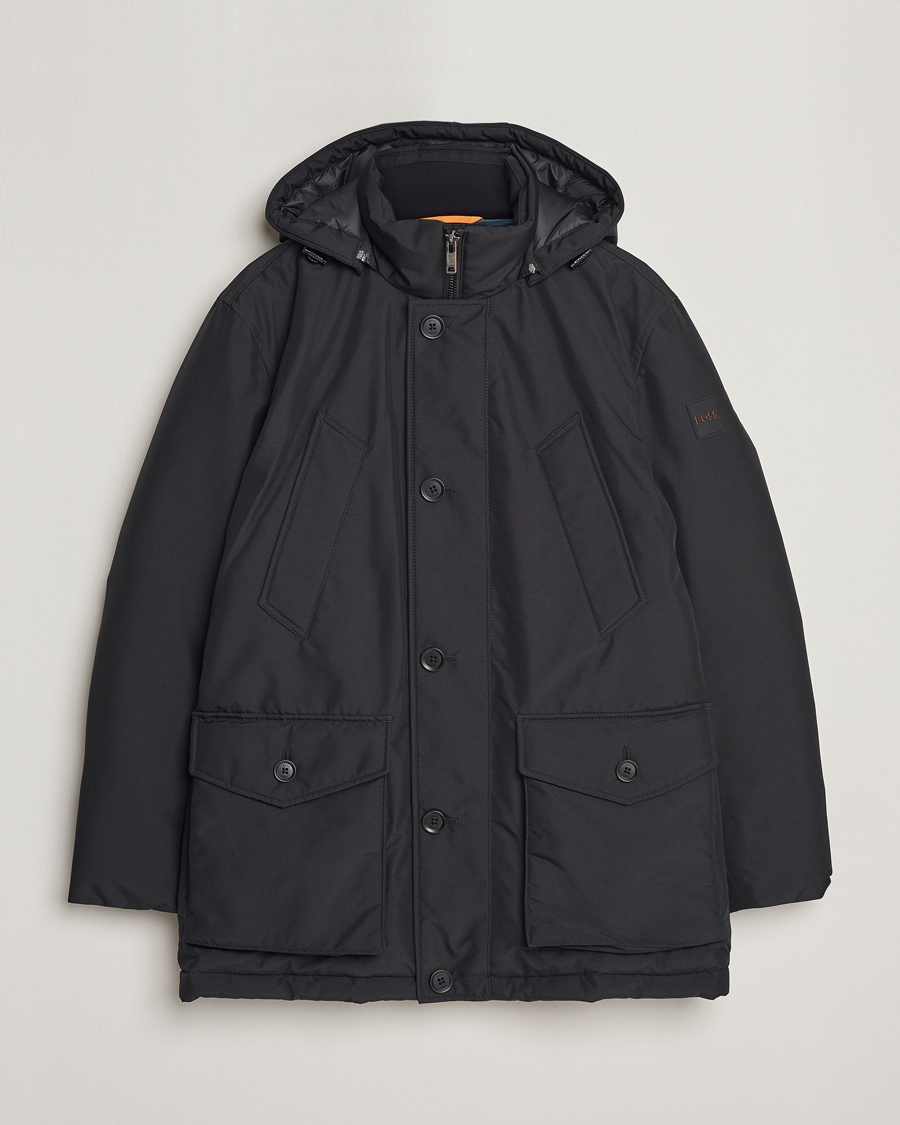 Hombres | Abrigos y chaquetas | BOSS ORANGE | Osiass Parka Black