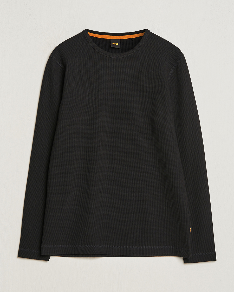Hombres | Jerséis y prendas de punto | BOSS ORANGE | Tempesto Sweater Black