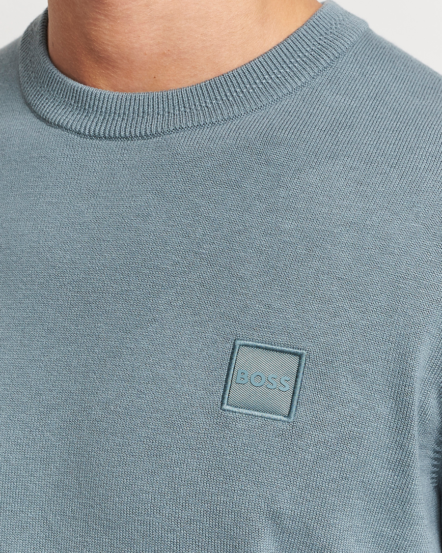 Hombres | Jerséis y prendas de punto | BOSS ORANGE | Kanovano Knitted Sweater Open Green