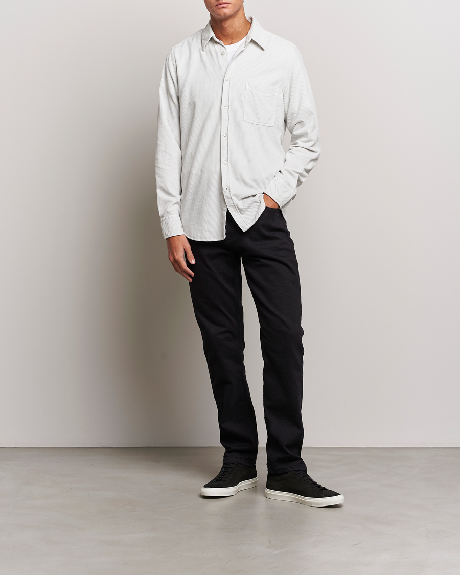 Hombres | Camisas | BOSS ORANGE | Relegant Corduroy Shirt Light Grey