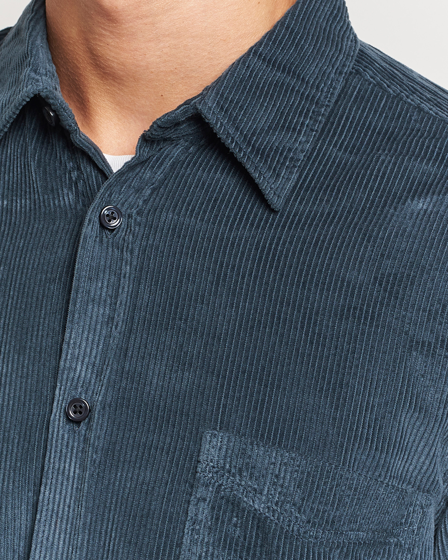 Hombres | Camisas | BOSS ORANGE | Relegant Corduroy Shirt Open Green