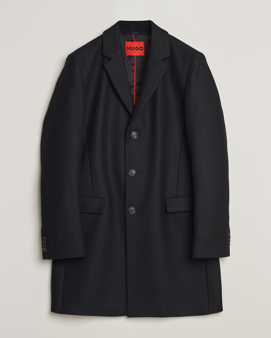 Hombres | Abrigos y chaquetas | HUGO | Migor Wool Coat Black