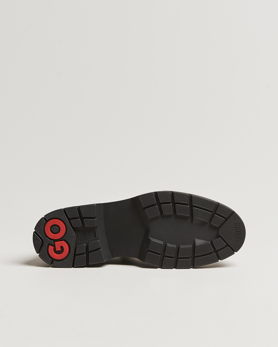 Hombres | HUGO Denzel Chunky Leather Derby Black | HUGO | Denzel Chunky Leather Derby Black