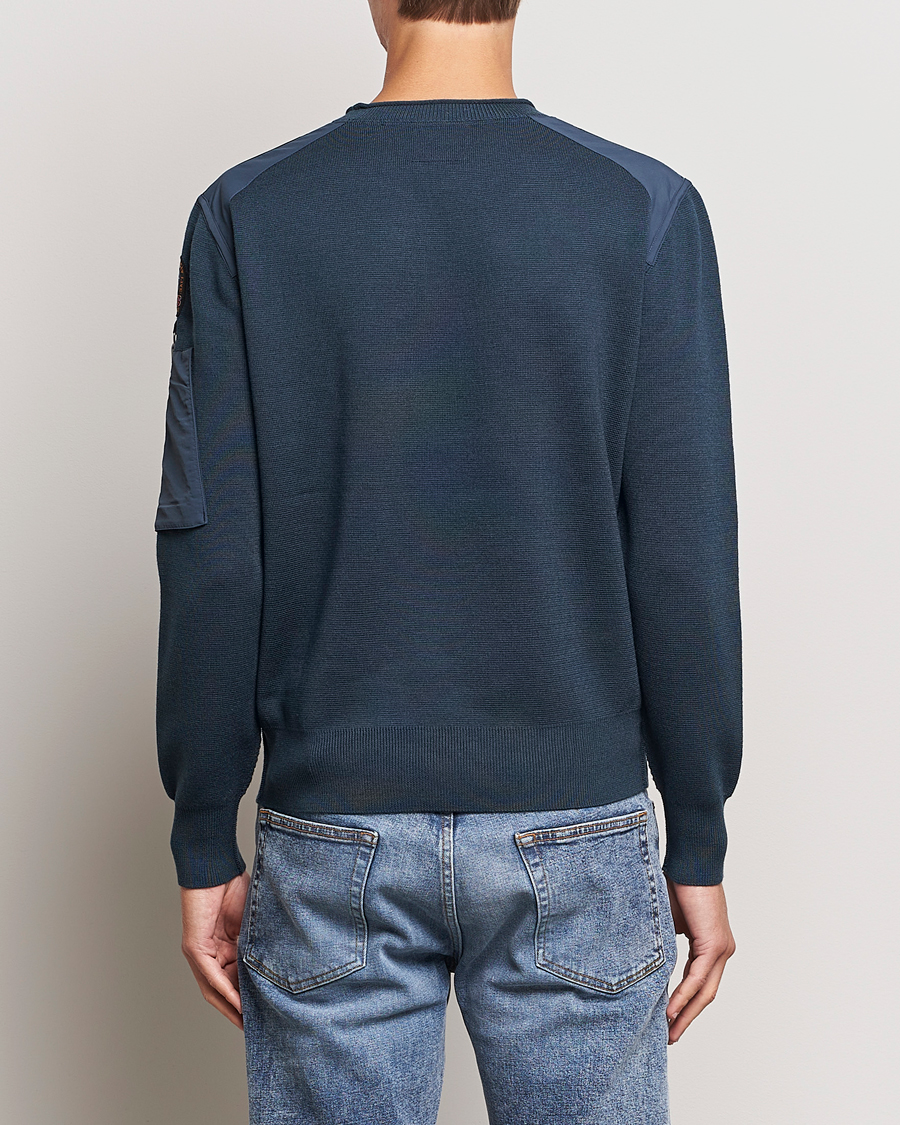 Hombres | Jerséis y prendas de punto | Parajumpers | Braw Rescue Knitted Crew Neck Dark Avio