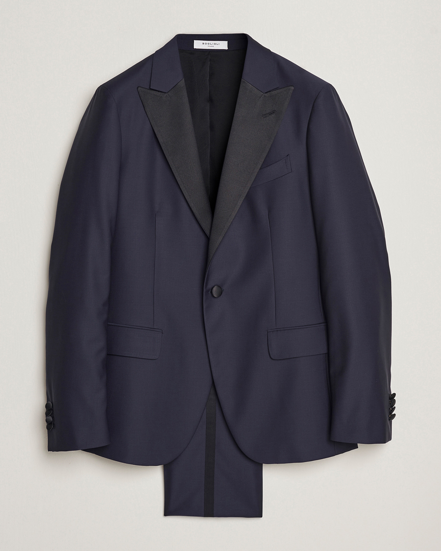 Hombres | Trajes | Boglioli | Milano Single Breasted Tuxedo Navy