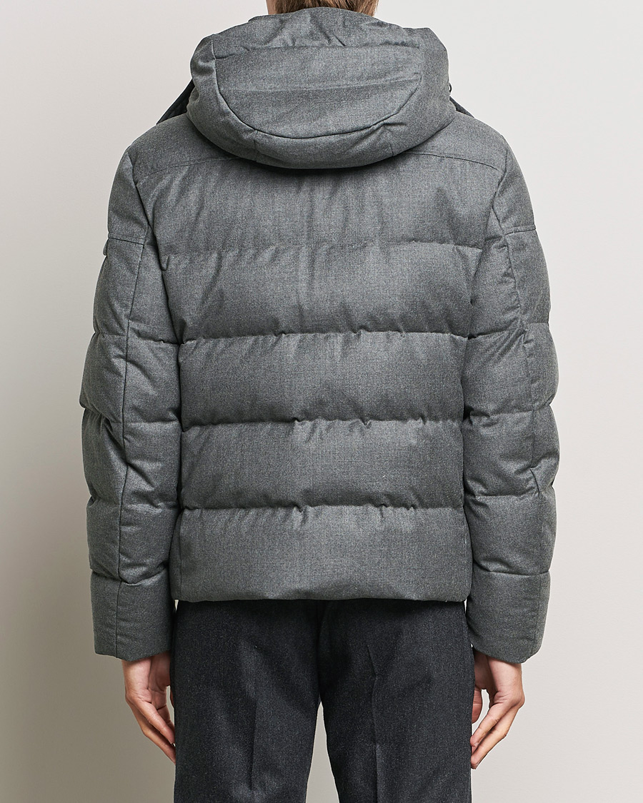 Hombres | Abrigos y chaquetas | MooRER | Brett Wool/Cashmere Hooded Jacket Grey