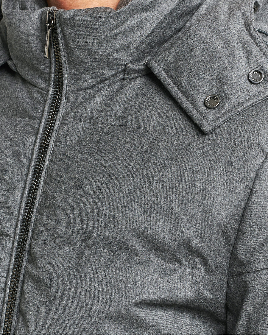 Hombres | Abrigos y chaquetas | MooRER | Brett Wool/Cashmere Hooded Jacket Grey