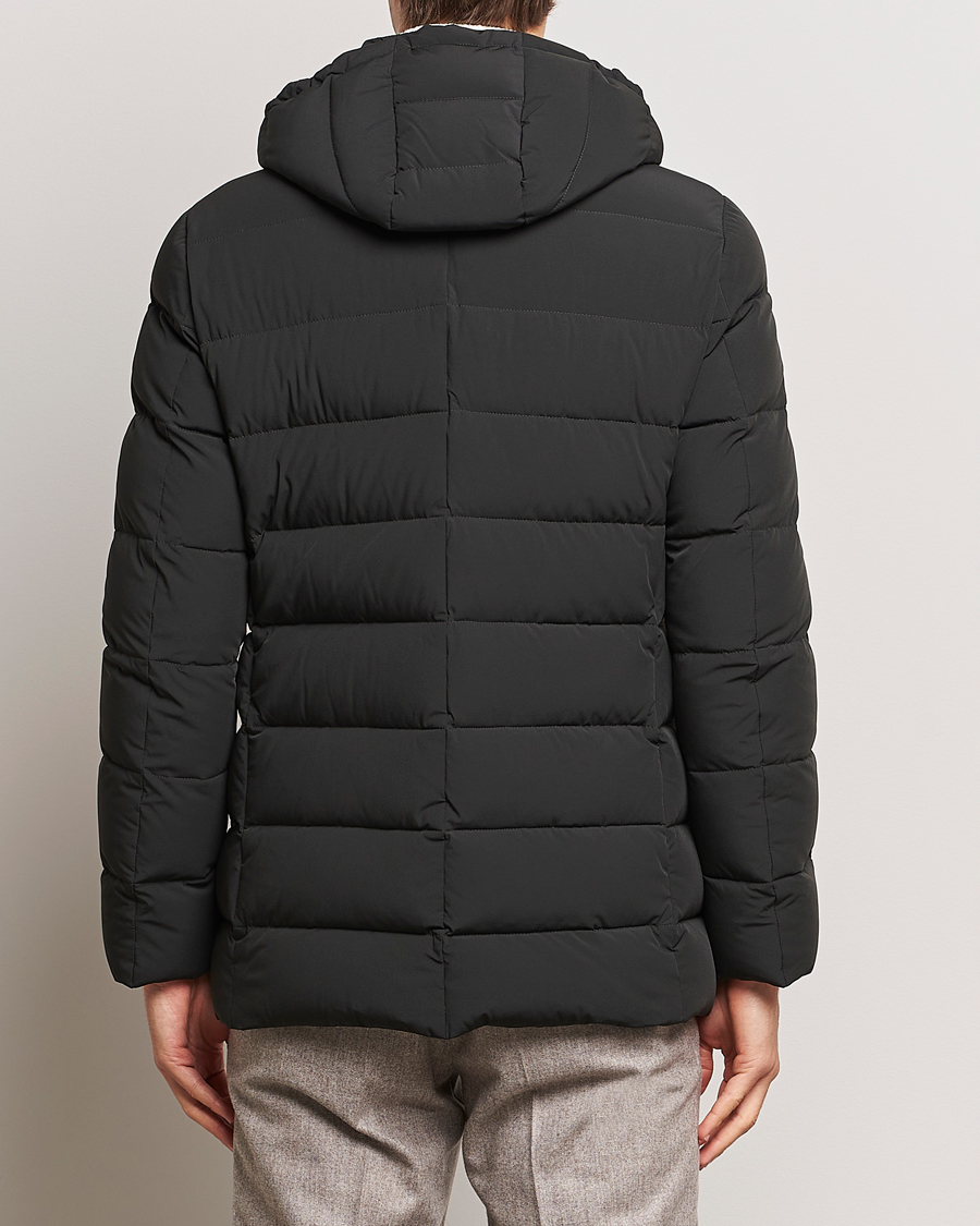 Hombres | Abrigos y chaquetas | MooRER | Florio Double Breasted Nylon Coat Dark Green