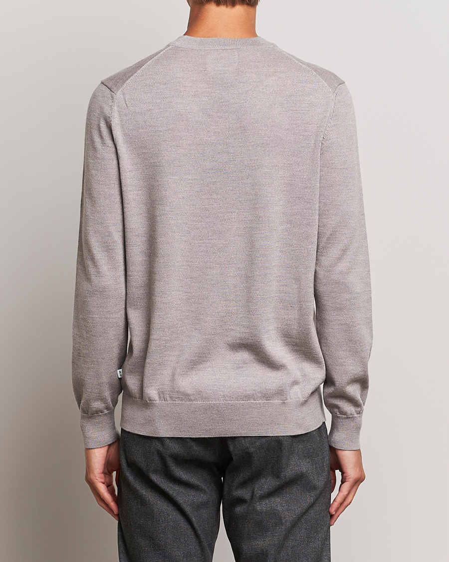 Hombres | Jerséis y prendas de punto | NN07 | Ted Merino Crew Neck Pullover Stone Melange
