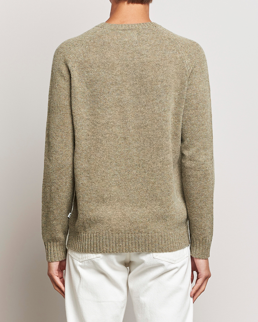 Hombres | Jerséis y prendas de punto | NN07 | Nathan Brushed Crew Neck Elmwood