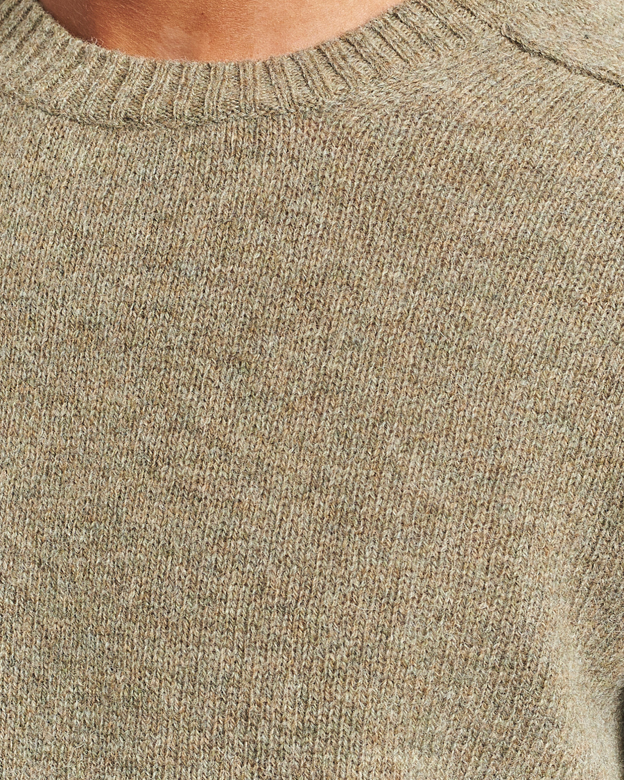 Hombres | Jerséis y prendas de punto | NN07 | Nathan Brushed Crew Neck Elmwood