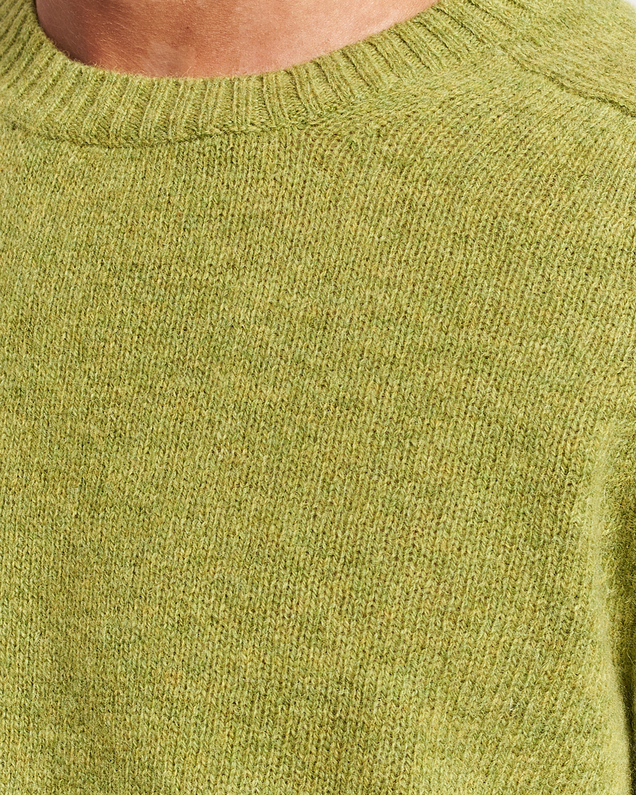 Hombres | Jerséis y prendas de punto | NN07 | Nathan Brushed Crew Neck Daiquiri Green
