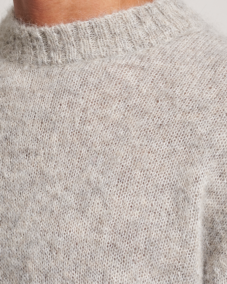 Hombres | Jerséis y prendas de punto | NN07 | Jack Wool Crew Neck Sweater Light Grey Melange