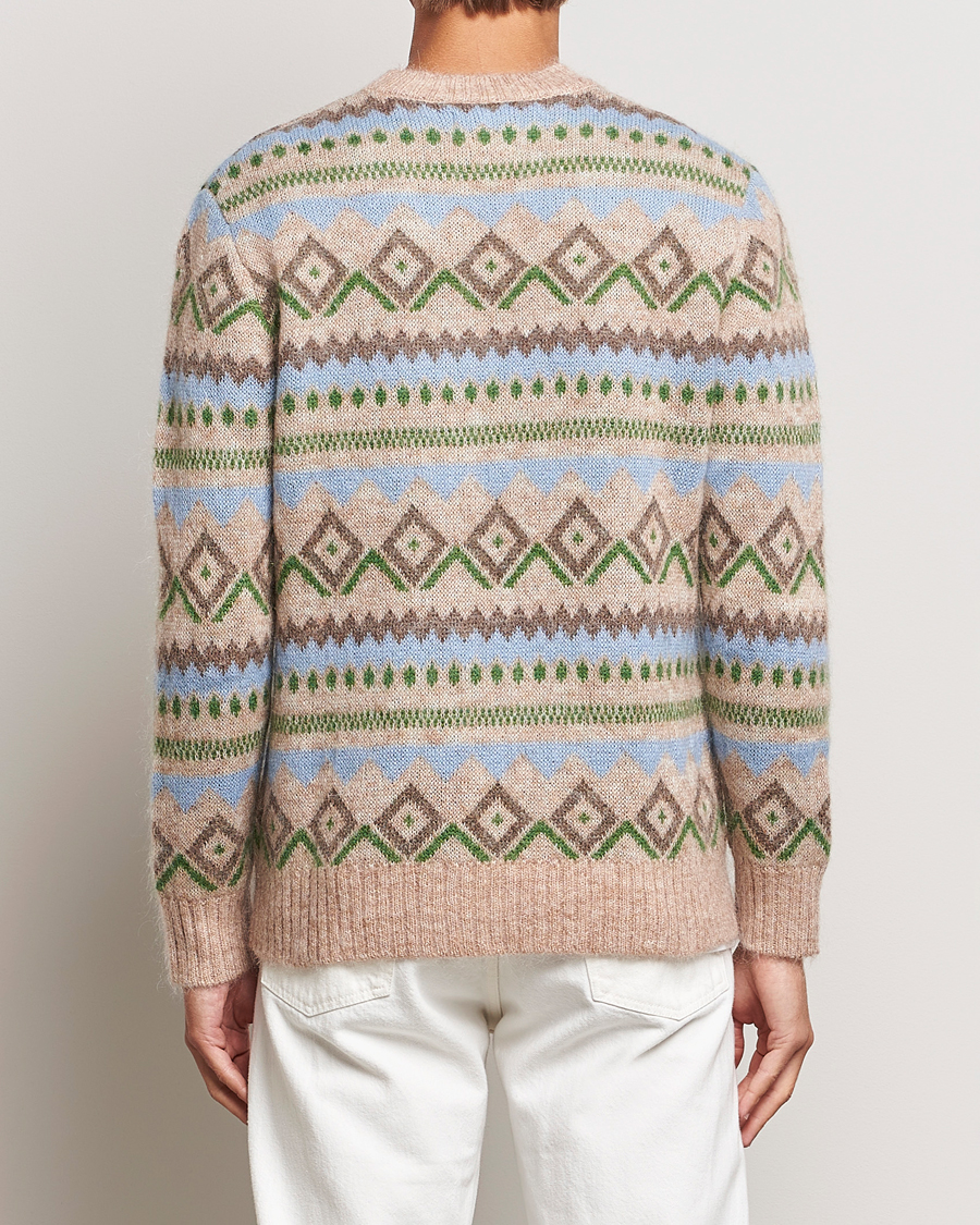 Hombres | Jerséis y prendas de punto | NN07 | Morgan Wool Fairisle Sweater Nature Melange