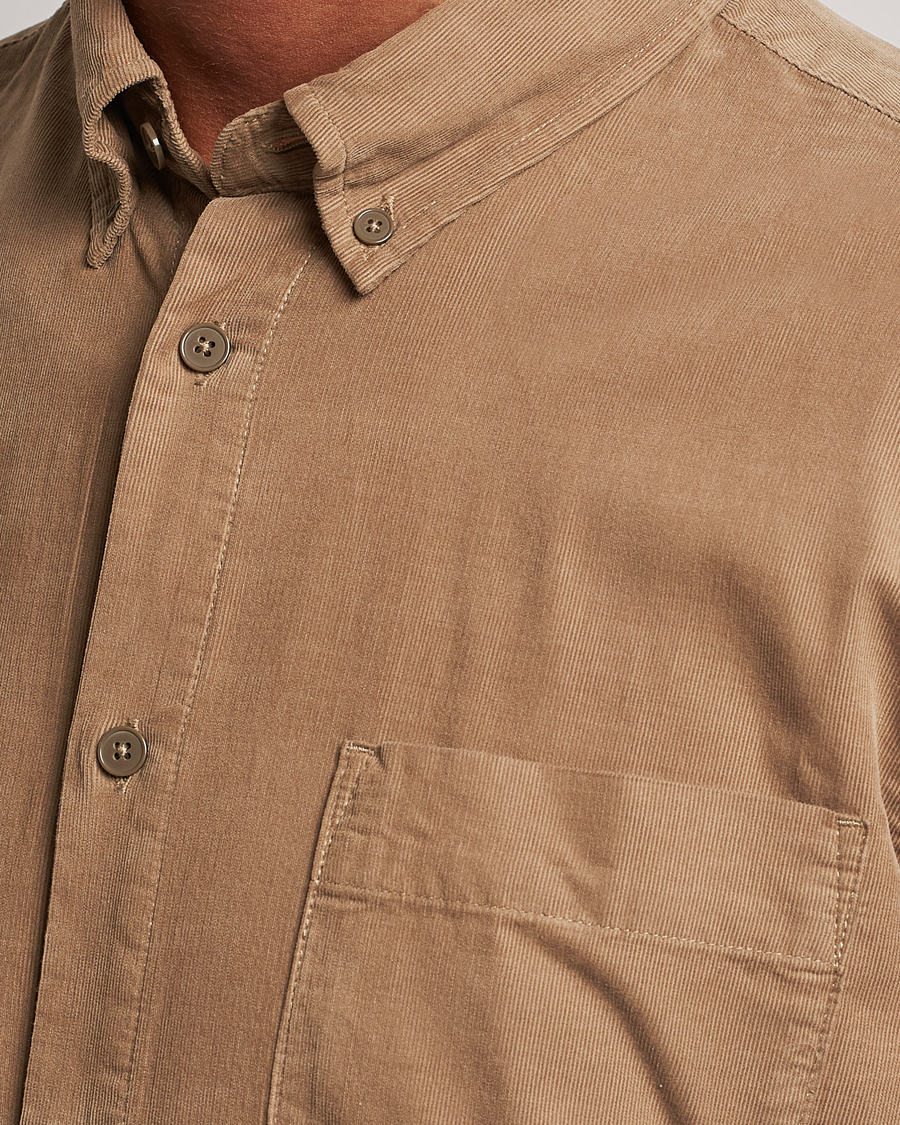 Hombres | Camisas | NN07 | Arne Baby Cord Shirt Shitake