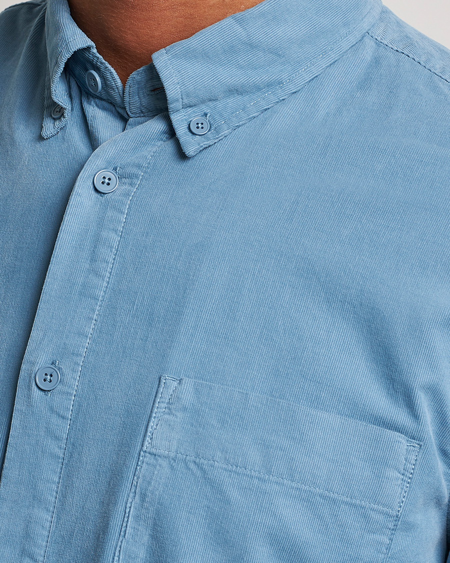 Hombres | Camisas | NN07 | Arne Baby Cord Shirt Dust Blue