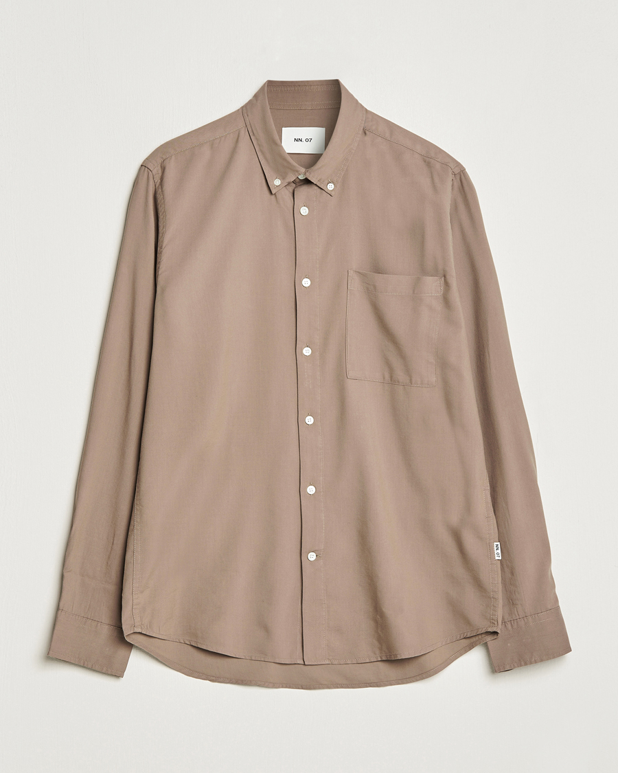Hombres | Camisas | NN07 | Arne Tencel Shirt Shitake