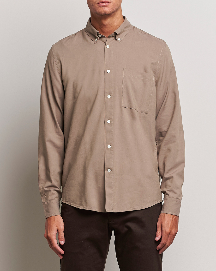 Hombres | Camisas | NN07 | Arne Tencel Shirt Shitake
