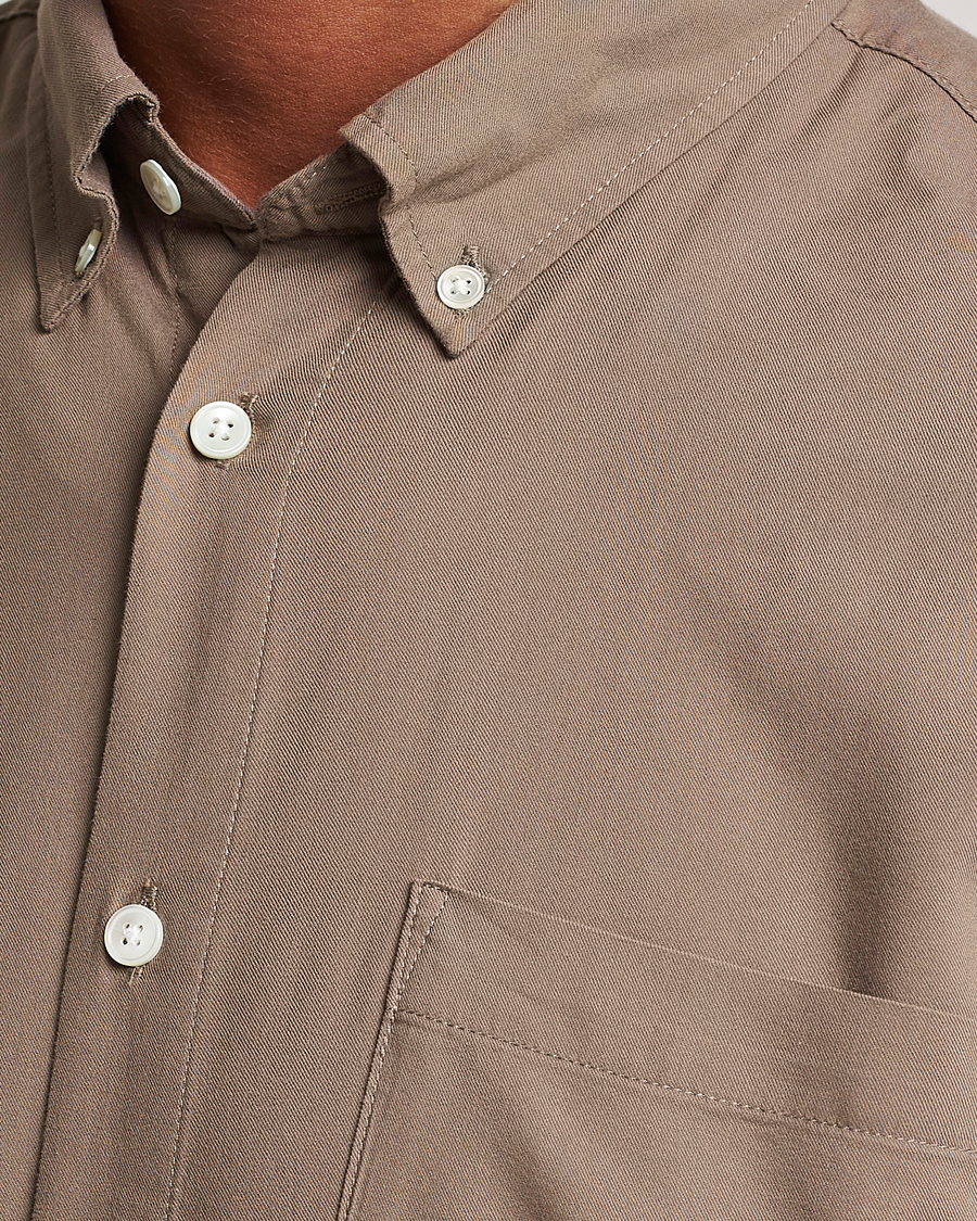 Hombres | Camisas | NN07 | Arne Tencel Shirt Shitake