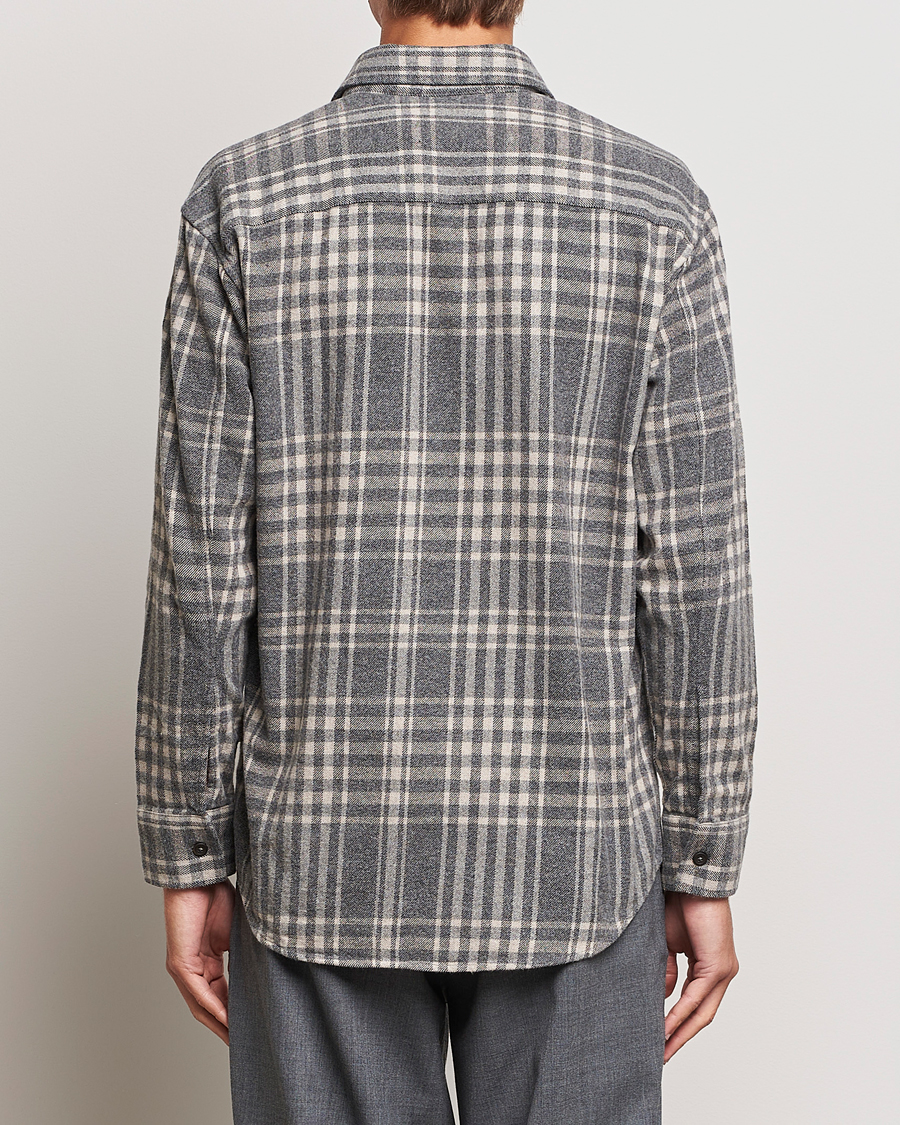 Hombres | Camisas | NN07 | Freddie Checked Overshirt Grey/Cream