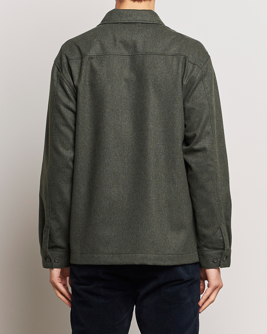 Hombres | Camisas | NN07 | Isak Pocket Overshirt Dark Green