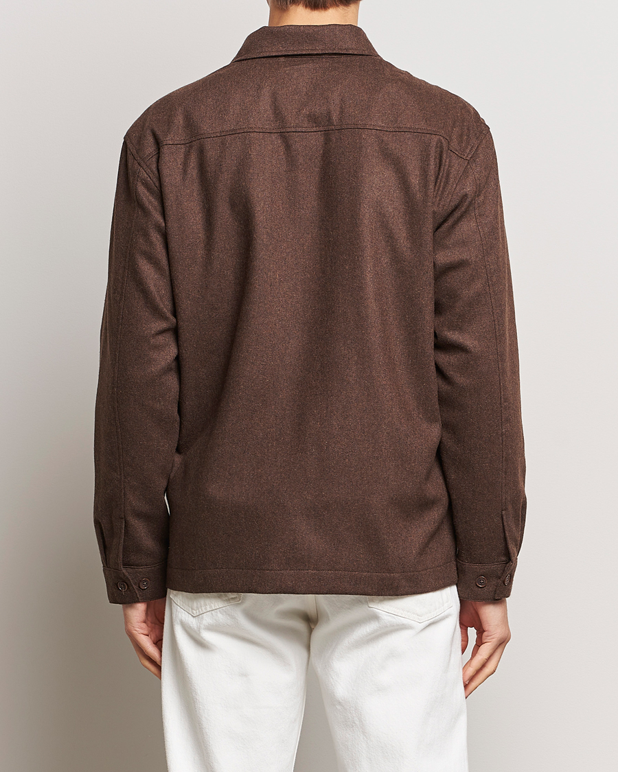 Hombres | Camisas | NN07 | Isak Pocket Overshirt Demitasse Brown