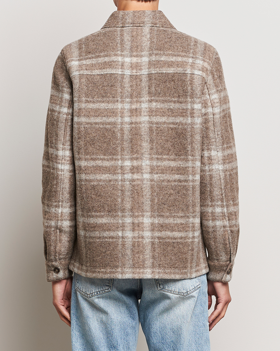 Hombres | Abrigos y chaquetas | NN07 | Wilas Checked Shirt Jacket Brown