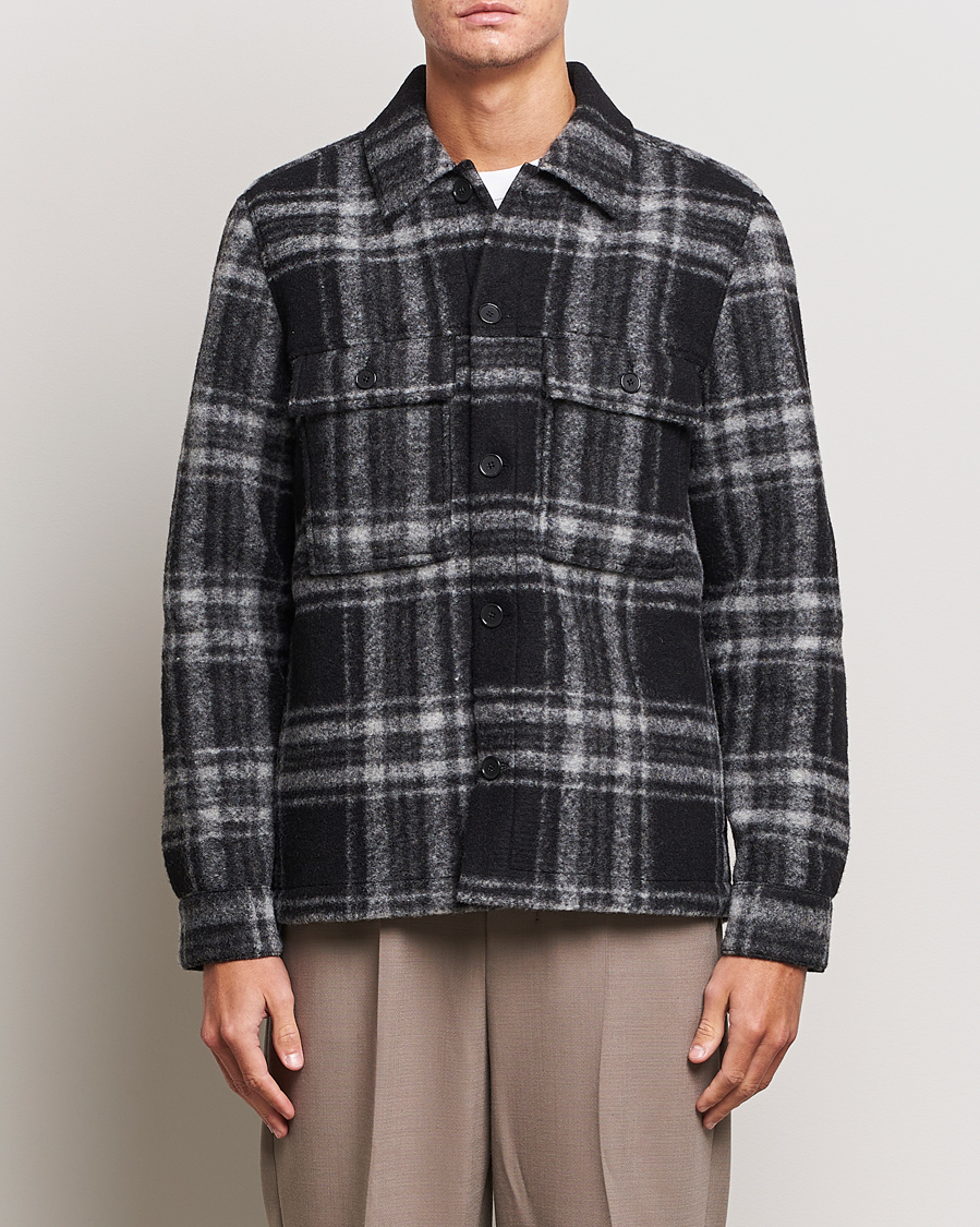 Hombres | Abrigos y chaquetas | NN07 | Wilas Checked Shirt Jacket Black