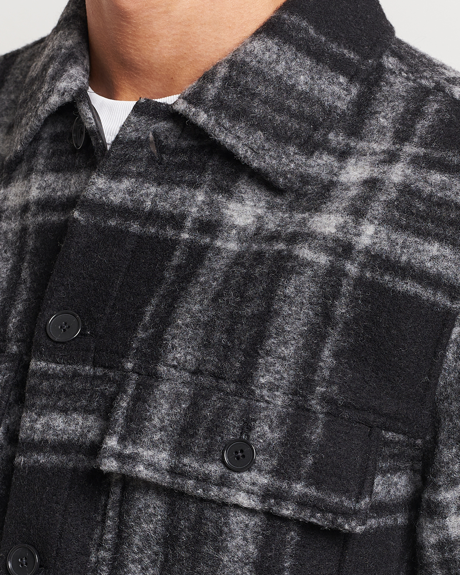 Hombres | Abrigos y chaquetas | NN07 | Wilas Checked Shirt Jacket Black